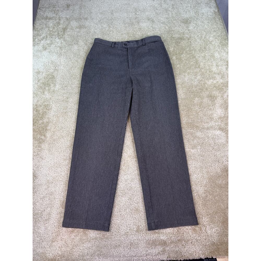 DOCKERS Womens Pants Brown Sz 14 Short Stretch Khakis Vintage Career Office B891
